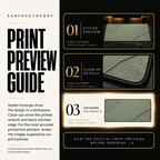 Sage Cutaway print preview guide showing the styled artwork, close-up and print reference.
