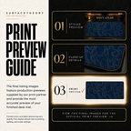 Navy Atlas print preview guide comparing styled presentation, close-up and print reference.