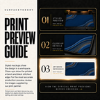 Navy Relief print preview guide comparing styled presentation, close-up and artwork reference.