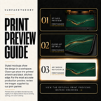Forest Radiance print preview guide comparing styled presentation, close-up and artwork reference.