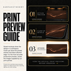 Espresso Radiance print preview guide comparing styled presentation, close-up and artwork reference.
