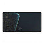 Printify preview: Teal Optic desk mat, 31.5 × 15.5 inches, flat on a white background.