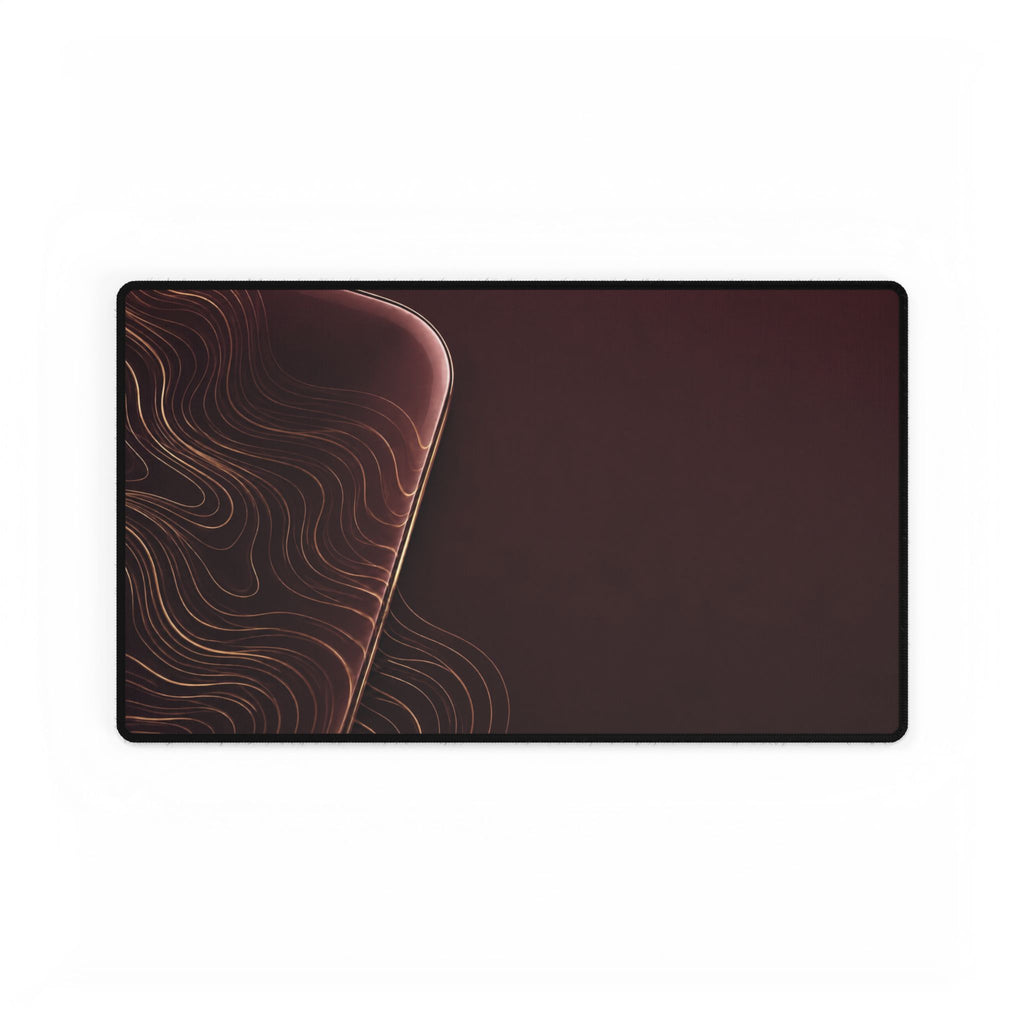 Printify preview: Burgundy Optic desk mat, 23.6 × 13.8 inches, flat on a white background.