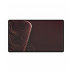 Printify preview: Burgundy Optic desk mat, 23.6 × 13.8 inches, flat on a white background.