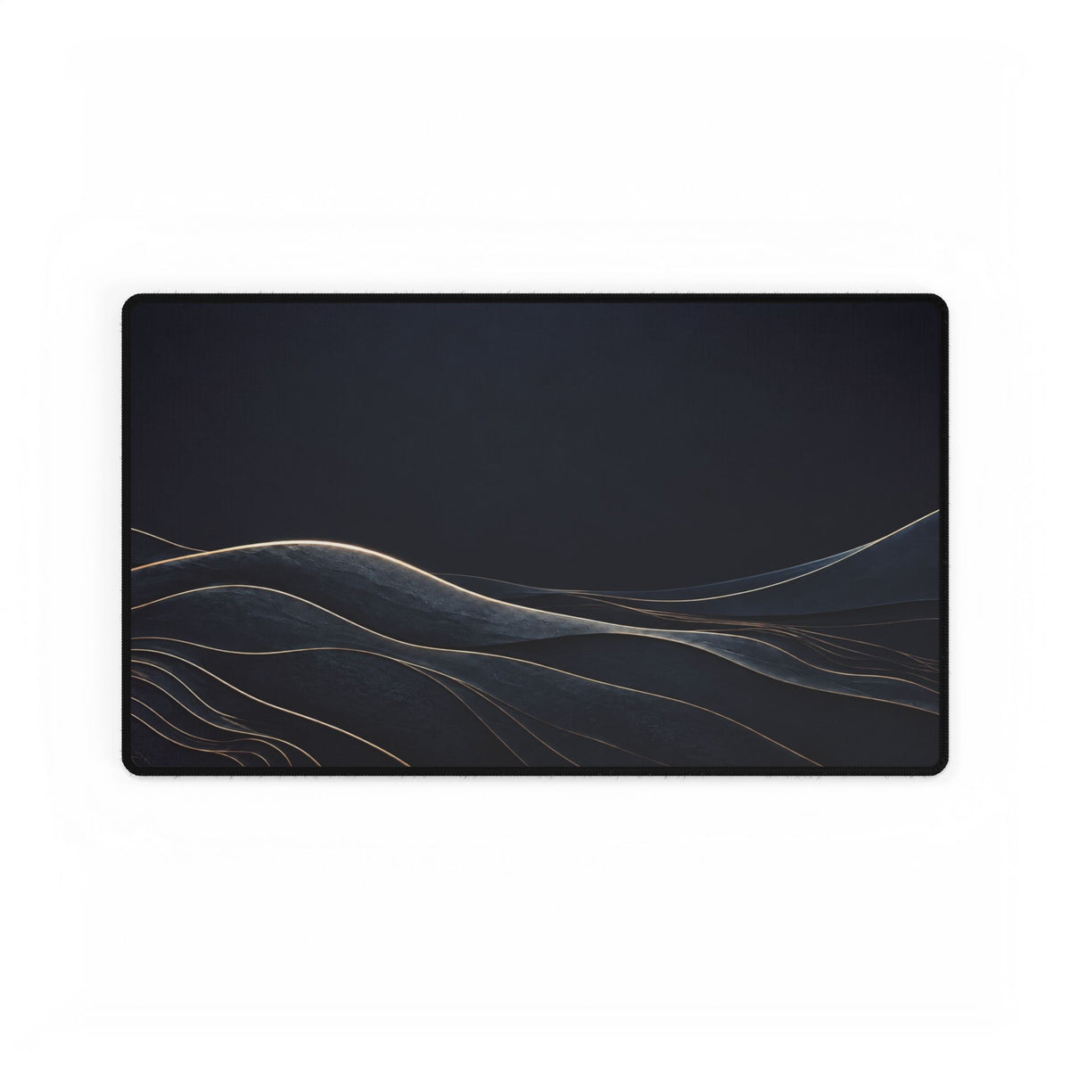 Printify preview: Navy Horizon desk mat, 23.6 × 13.8 inches, flat on a white background.