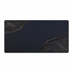 Printify preview: Navy Cutaway desk mat, 31.5 × 15.5 inches, flat on a white background.