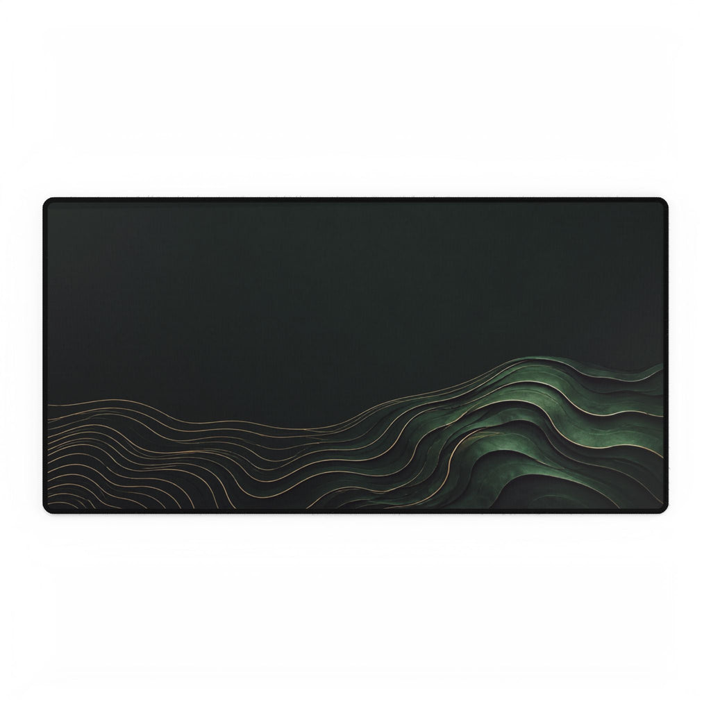 Printify preview: Forest Evolution desk mat, 31.5 × 15.5 inches, flat on a white background.