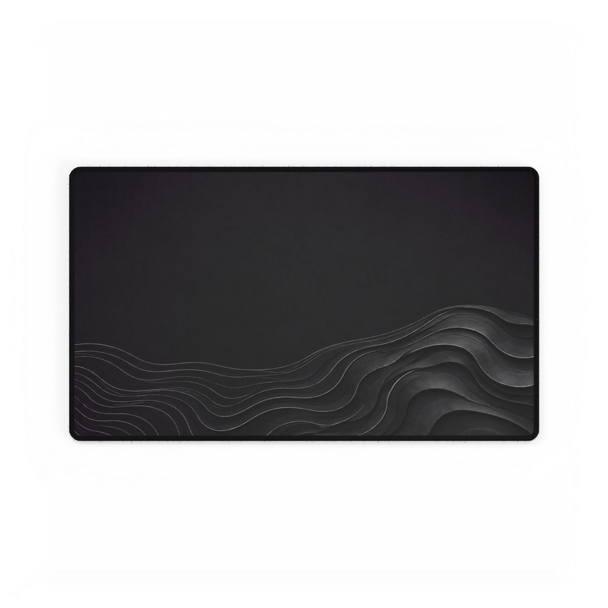 Printify preview: Graphite Evolution desk mat, 23.6 × 13.8 inches, flat on a white background.