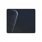 Printify preview: Navy Optic desk mat, 14.4 × 12.1 inches, flat on a white background.