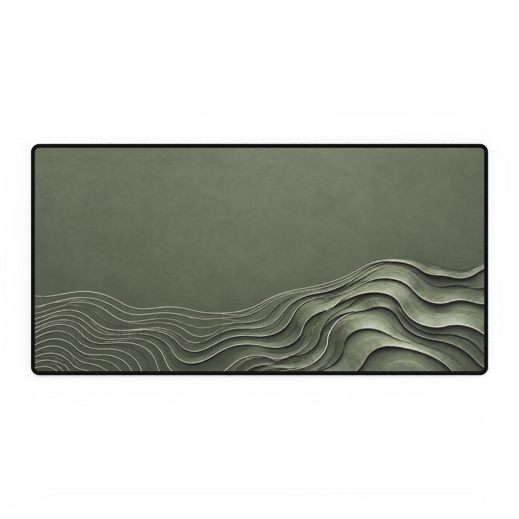 Printify preview: Sage Evolution desk mat, 31.5 × 15.5 inches, flat on a white background.
