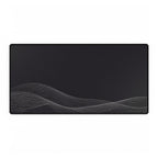 Printify preview: Charcoal Interference desk mat, 31.5 × 15.5 inches, flat on a white background.