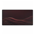 Printify preview: Burgundy Horizon desk mat, 31.5 × 15.5 inches, flat on a white background.