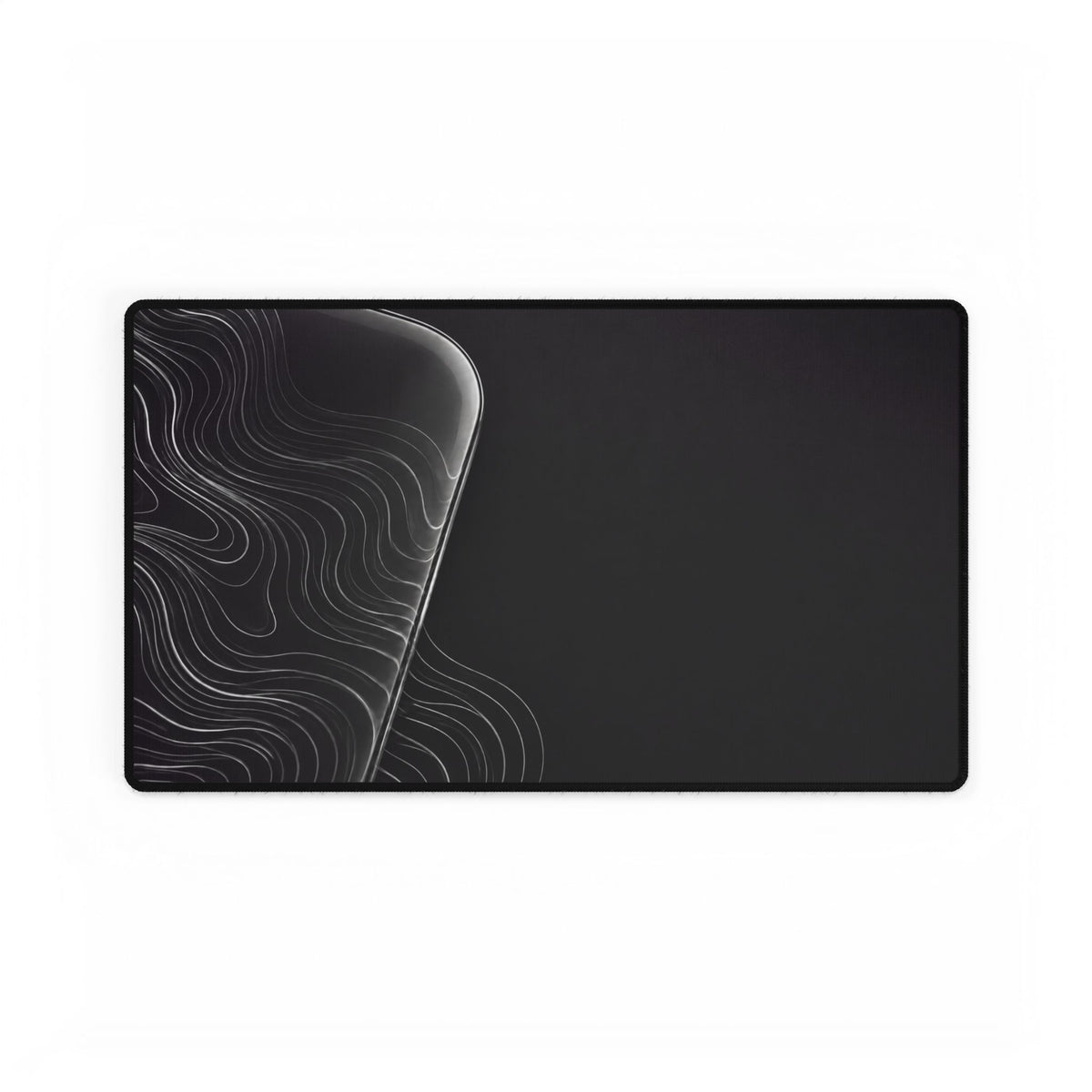 Printify preview: Charcoal Optic desk mat, 23.6 × 13.8 inches, flat on a white background.