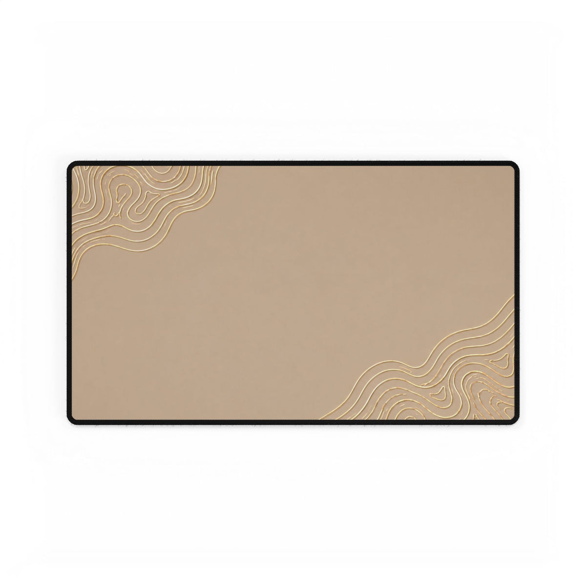 Minimal Beige desk mat in a medium rectangular format, shown flat on a white background.
