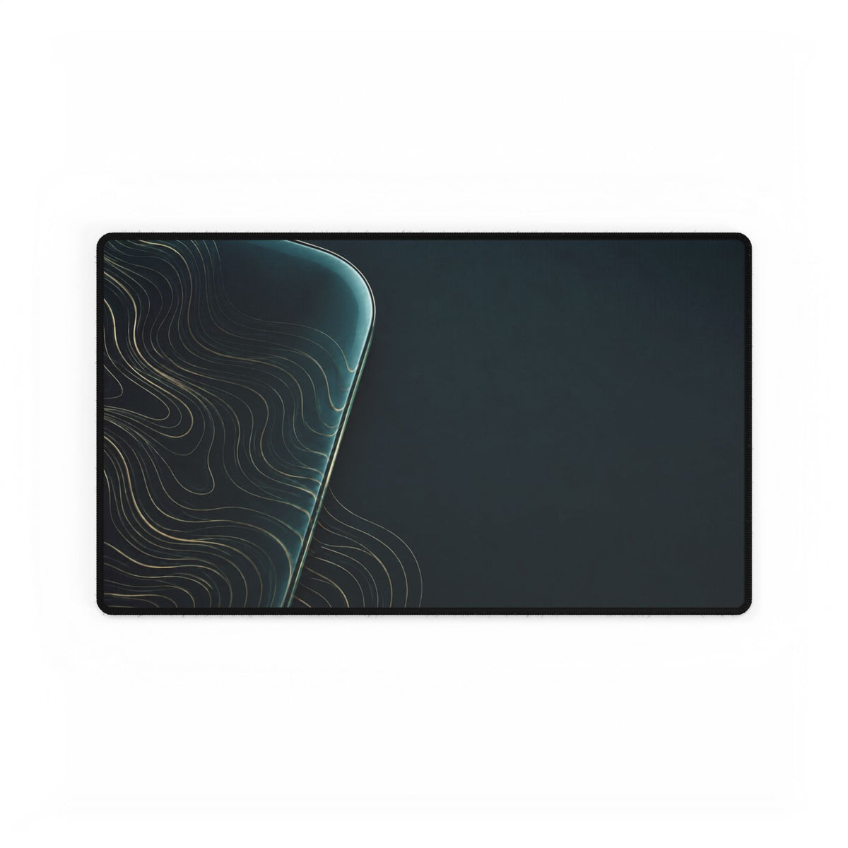Printify preview: Teal Optic desk mat, 23.6 × 13.8 inches, flat on a white background.