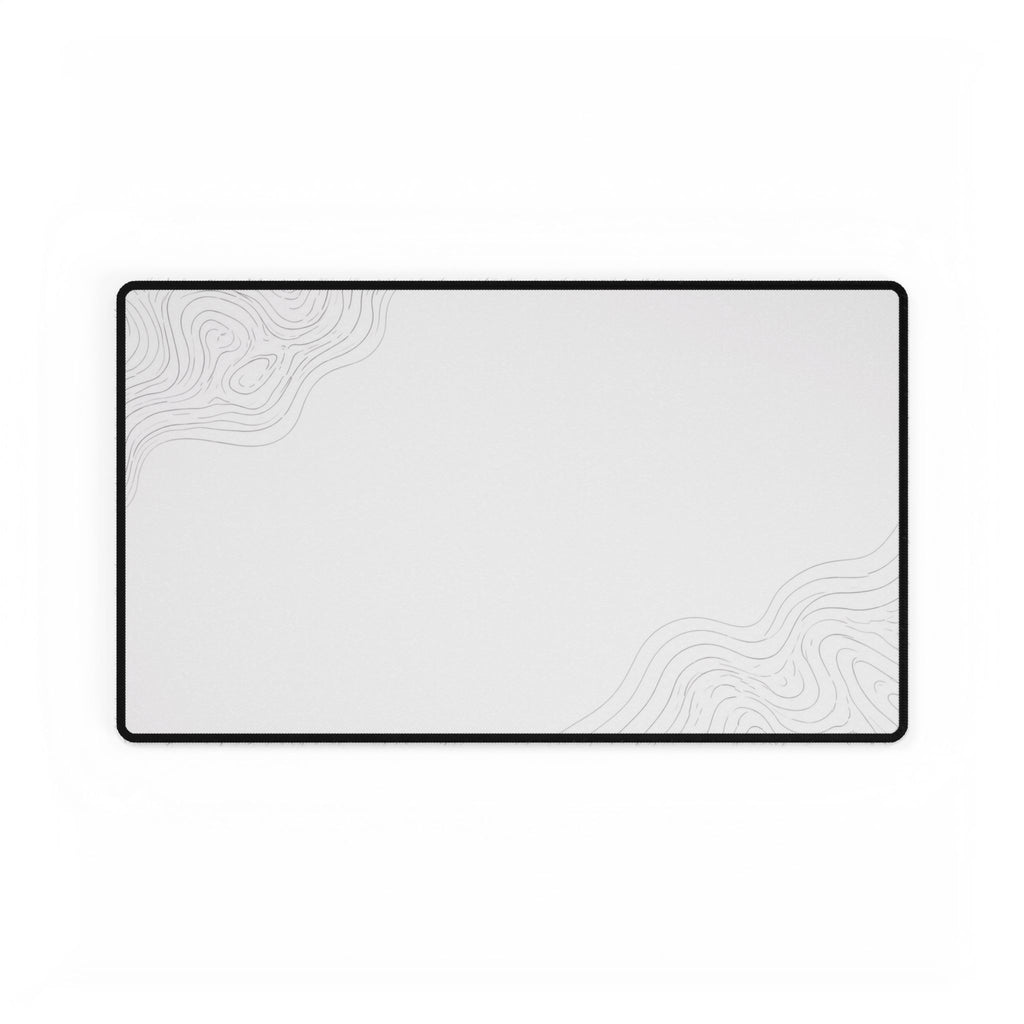 Minimal White desk mat in a medium rectangular format, shown flat on a white background.