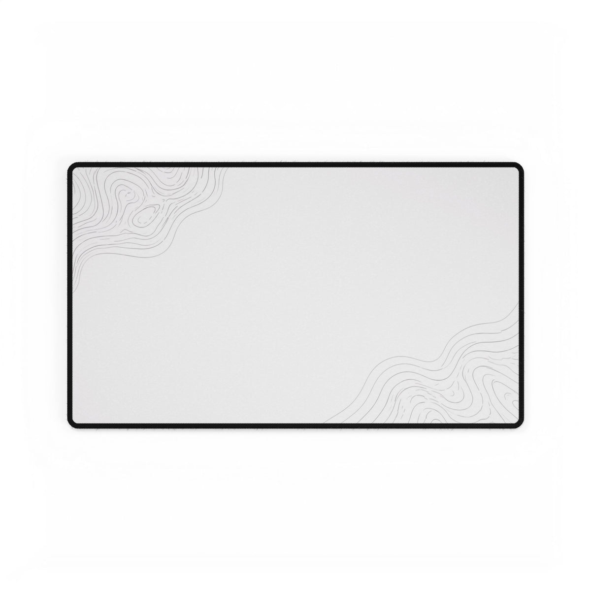 Minimal White desk mat in a medium rectangular format, shown flat on a white background.