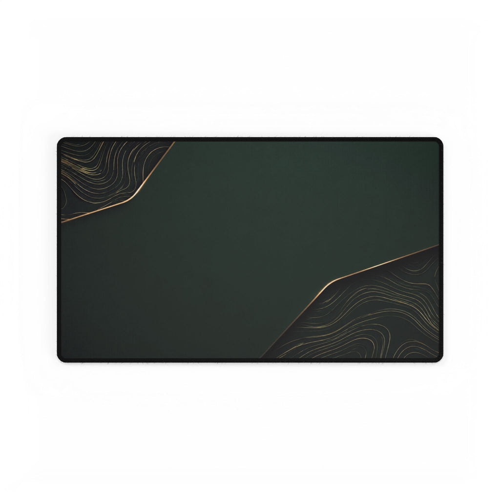 Printify preview: Forest Cutaway desk mat, 23.6 × 13.8 inches, flat on a white background.