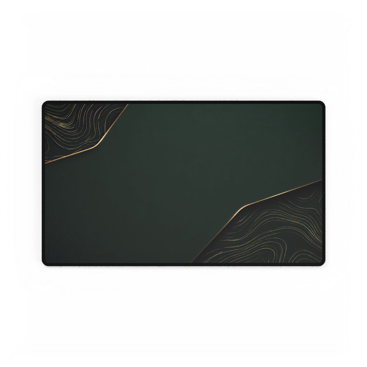 Printify preview: Forest Cutaway desk mat, 23.6 × 13.8 inches, flat on a white background.