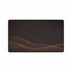 Printify preview: Espresso Interference desk mat, 23.6 × 13.8 inches, flat on a white background.