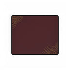 Minimal Burgundy desk mat in a compact format, shown flat on a white background.