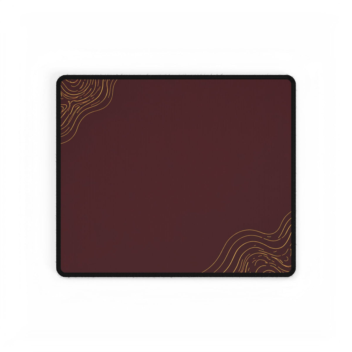 Minimal Burgundy desk mat in a compact format, shown flat on a white background.