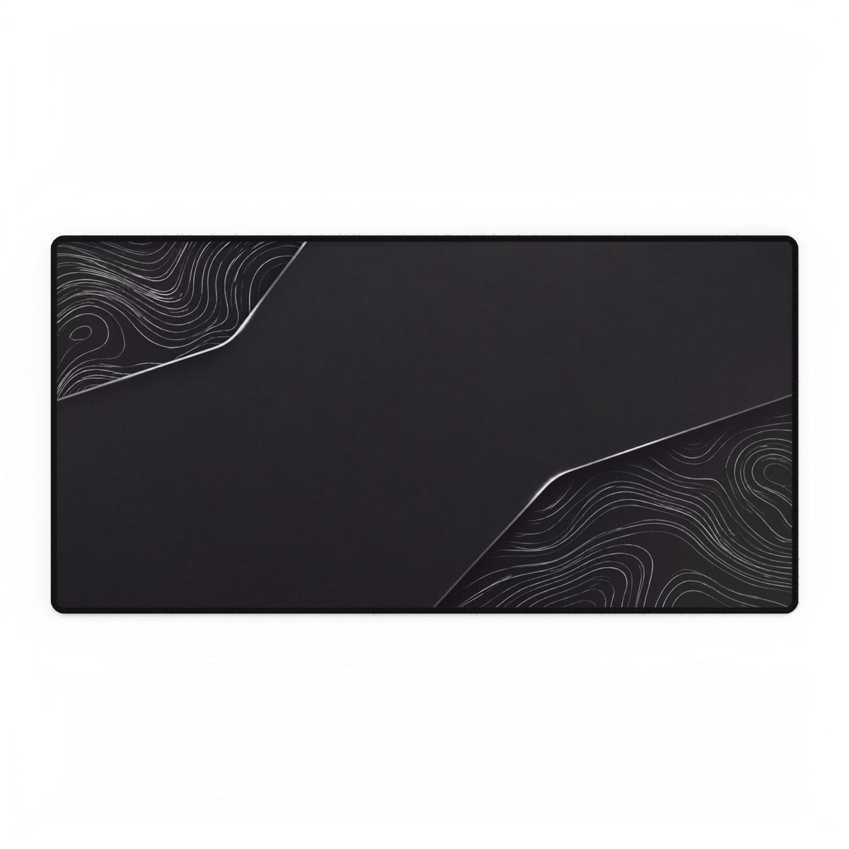 Printify preview: Charcoal Cutaway desk mat, 31.5 × 15.5 inches, flat on a white background.