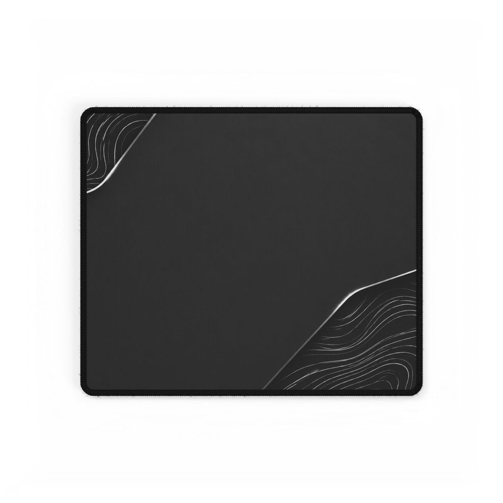 Printify preview: Charcoal Cutaway desk mat, 14.4 × 12.1 inches, flat on a white background.