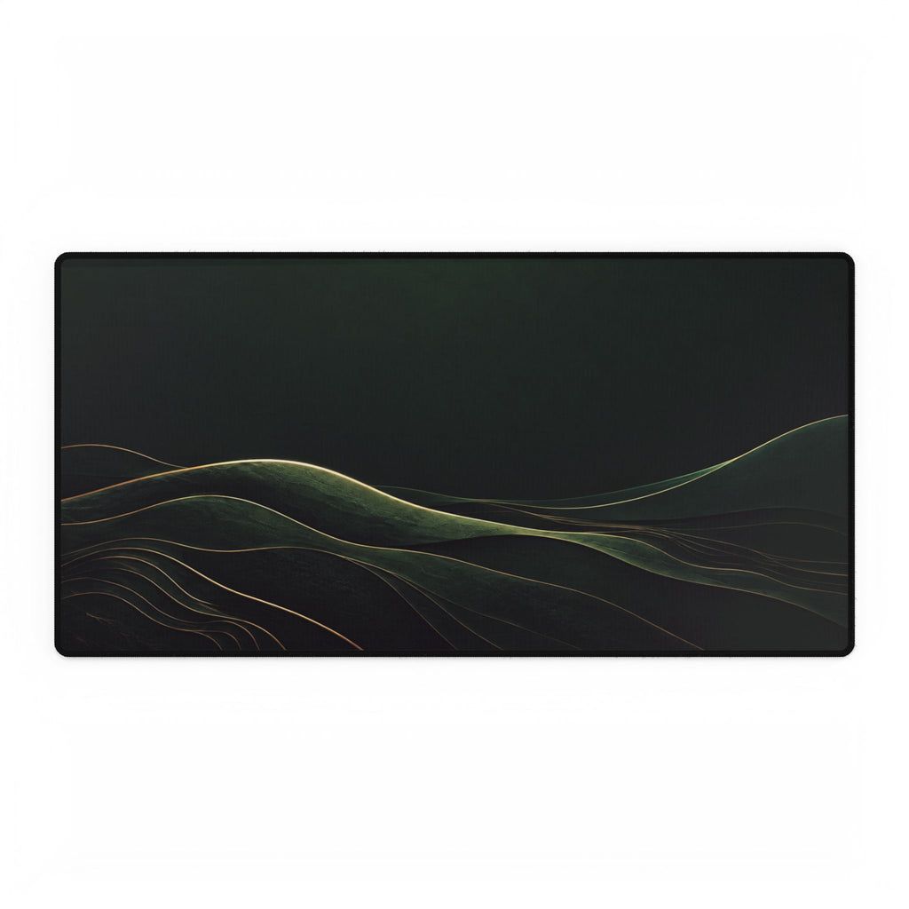 Printify preview: Forest Horizon desk mat, 31.5 × 15.5 inches, flat on a white background.
