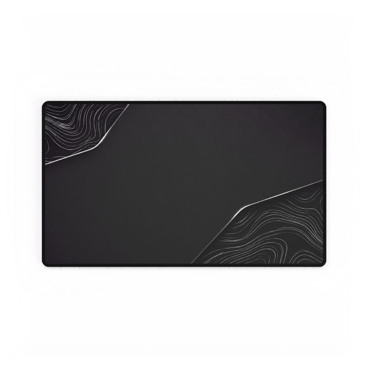 Printify preview: Charcoal Cutaway desk mat, 23.6 × 13.8 inches, flat on a white background.