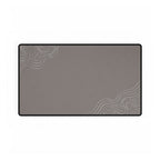 Minimal Stone Grey desk mat in a medium rectangular format, shown flat on a white background.