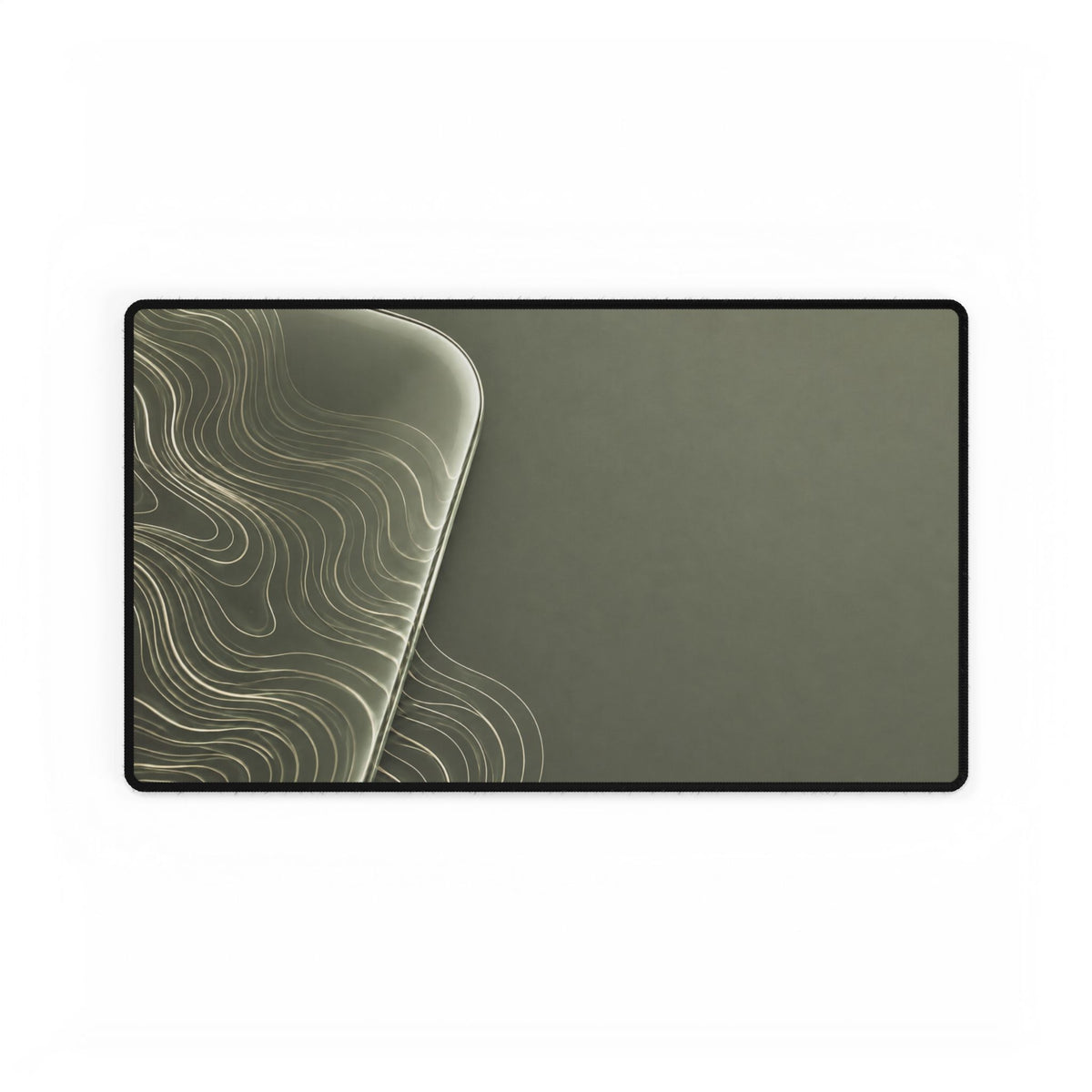 Printify preview: Sage Optic desk mat, 23.6 × 13.8 inches, flat on a white background.