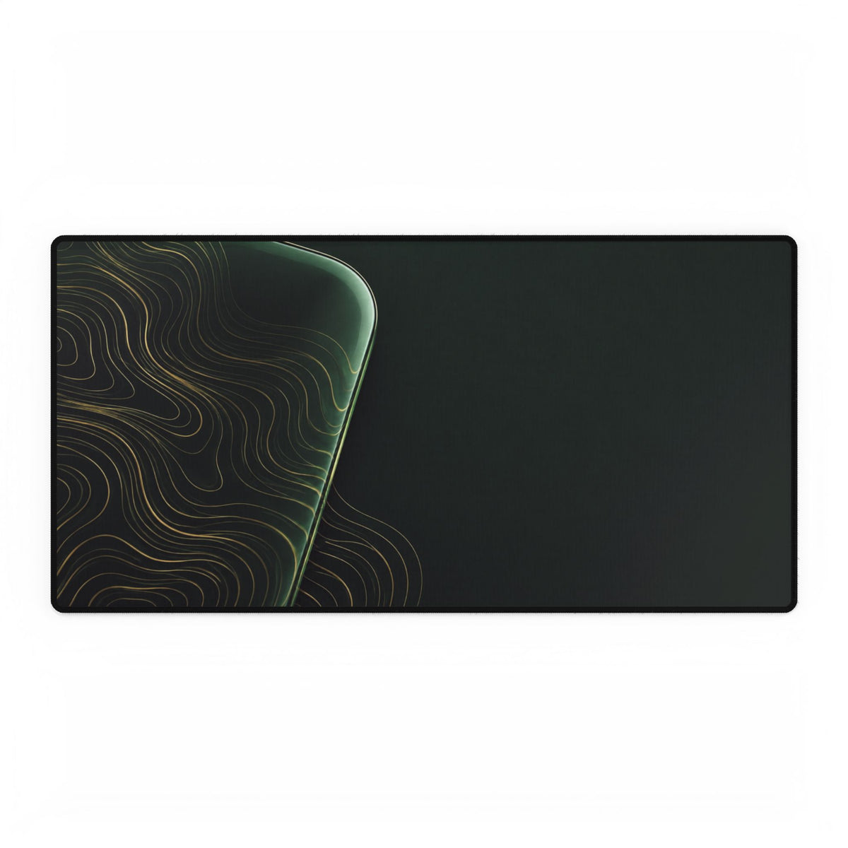 Printify preview: Forest Optic desk mat, 31.5 × 15.5 inches, flat on a white background.
