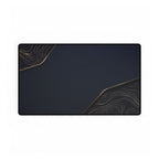 Printify preview: Navy Cutaway desk mat, 23.6 × 13.8 inches, flat on a white background.