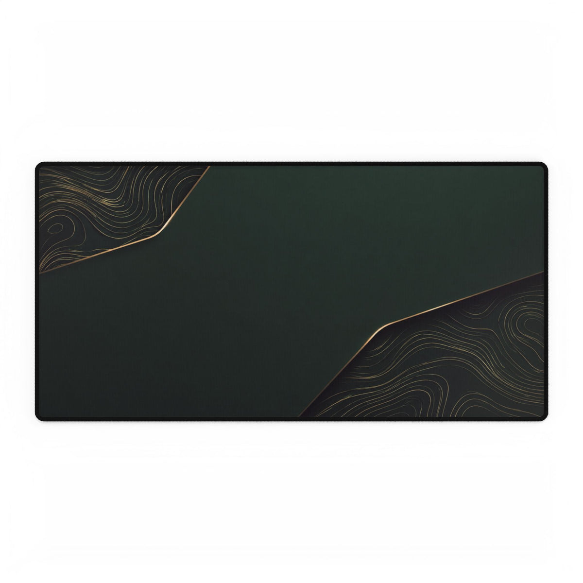 Printify preview: Forest Cutaway desk mat, 31.5 × 15.5 inches, flat on a white background.