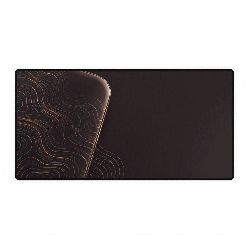 Printify preview: Espresso Optic desk mat, 31.5 × 15.5 inches, flat on a white background.