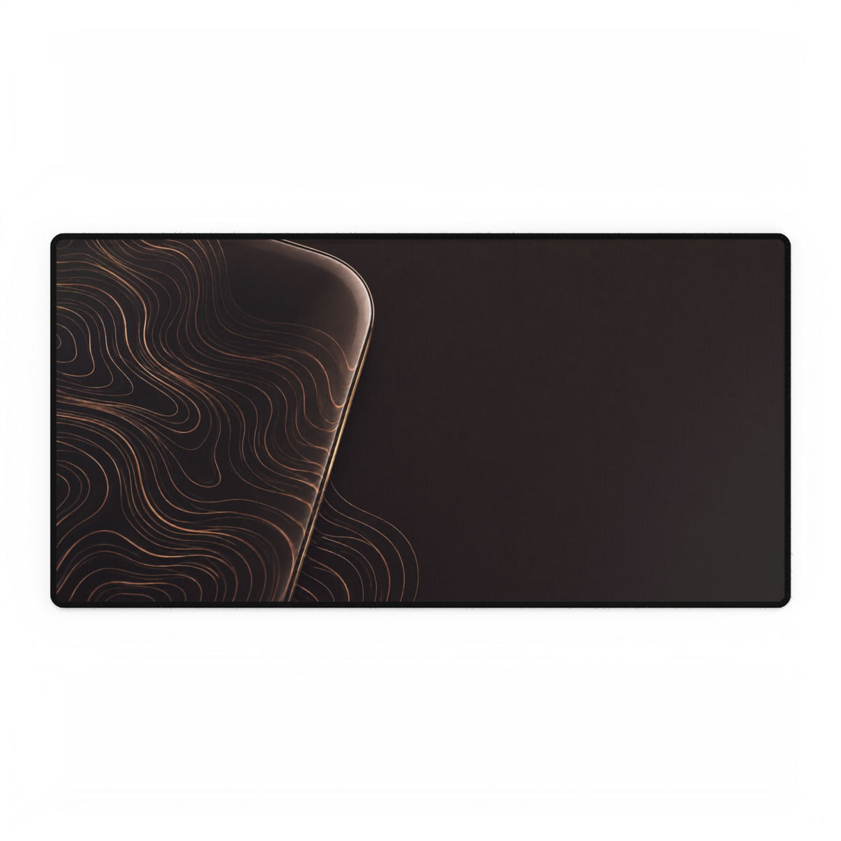 Printify preview: Espresso Optic desk mat, 31.5 × 15.5 inches, flat on a white background.