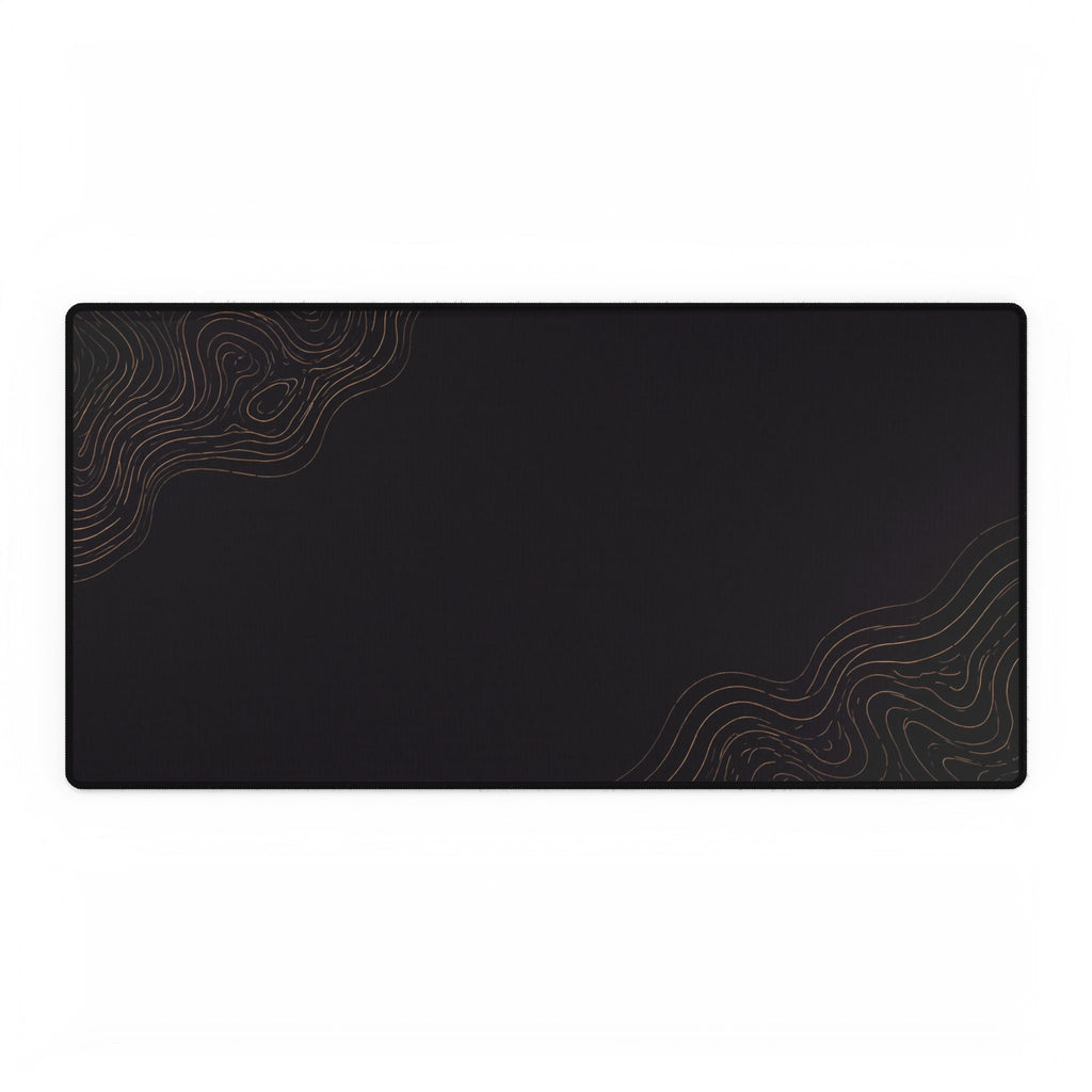 Minimal Black desk mat in a large rectangular format, shown flat on a white background.