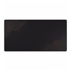 Minimal Black desk mat in a large rectangular format, shown flat on a white background.