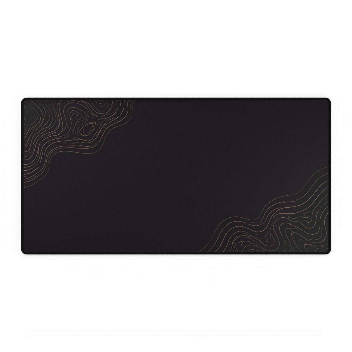 Minimal Black desk mat in a large rectangular format, shown flat on a white background.