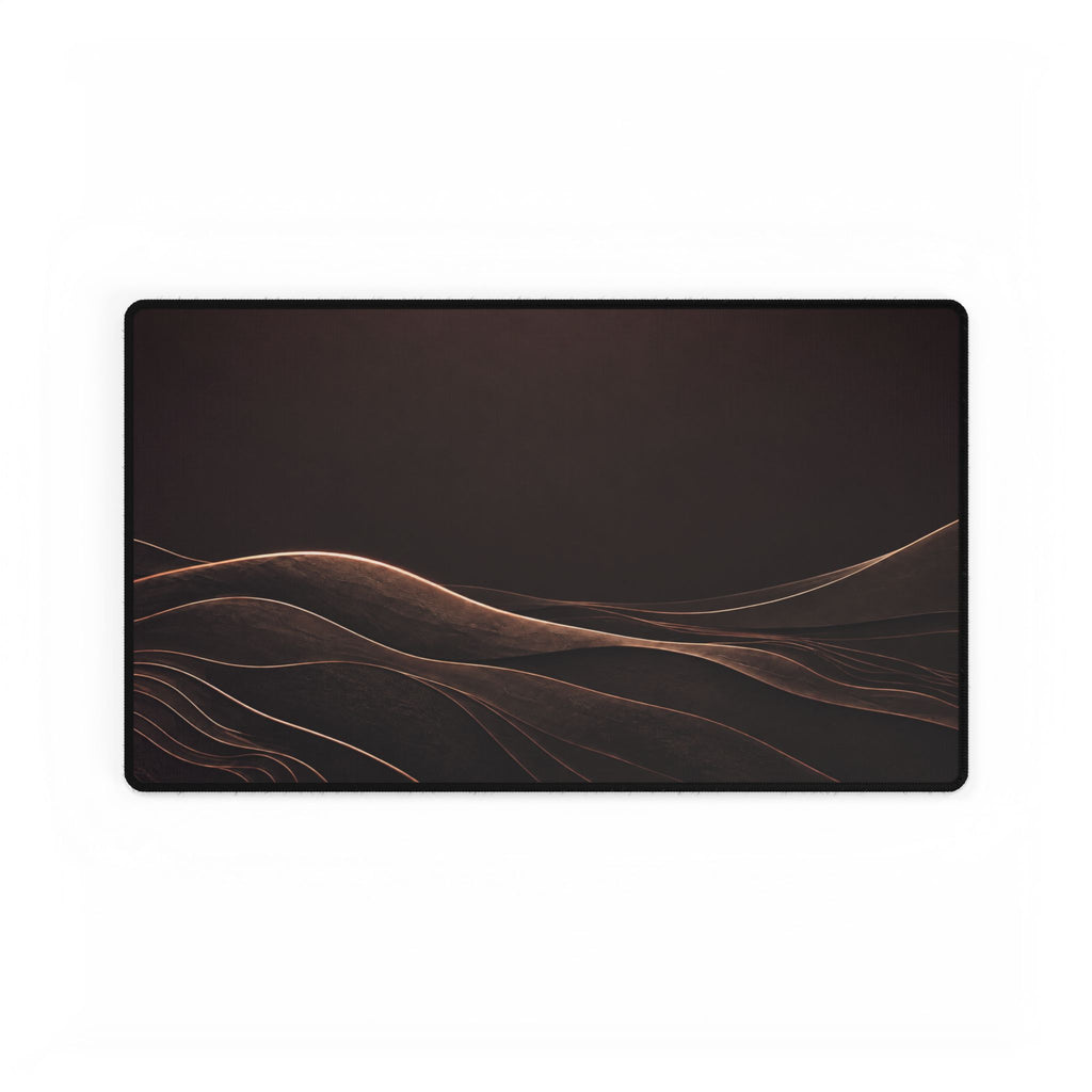Printify preview: Espresso Horizon desk mat, 23.6 × 13.8 inches, flat on a white background.