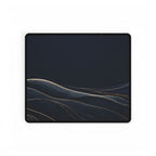 Printify preview: Navy Horizon desk mat, 14.4 × 12.1 inches, flat on a white background.
