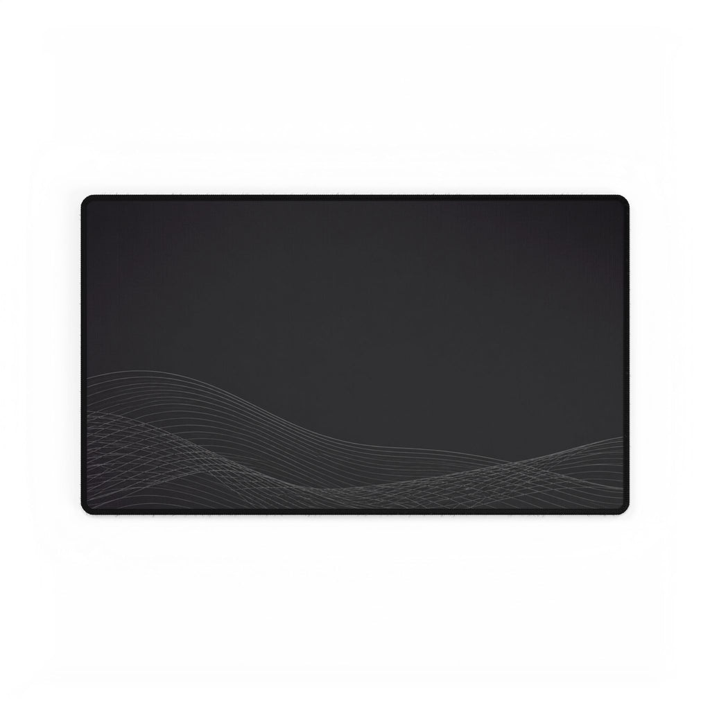 Printify preview: Graphite Interference desk mat, 23.6 × 13.8 inches, flat on a white background.